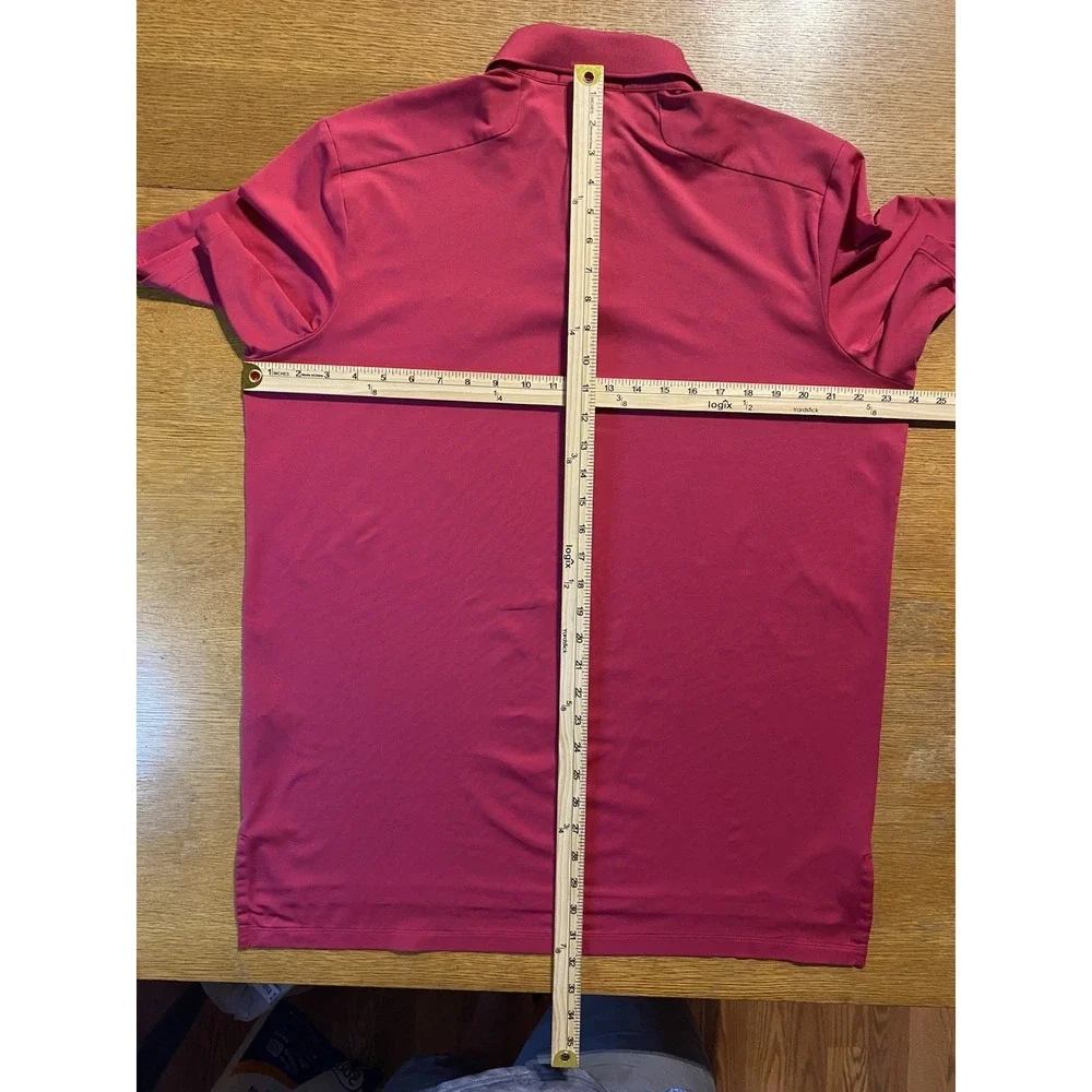 Ralph Lauren Polo Shirt Men's L‎ Pink RLX Golf Lightweight Stretch Performance